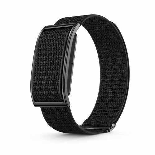 Hale Pulse screenless health band, black woven nylon